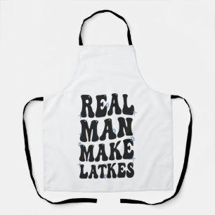 Delantal Un hombre real hace que Latkes sea gracioso Groovy