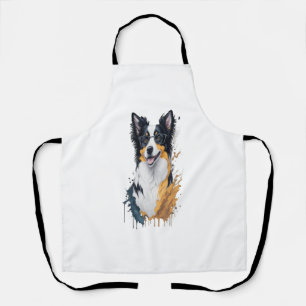 Delantal Un lindo collar de frontera para perros [RB#10009]