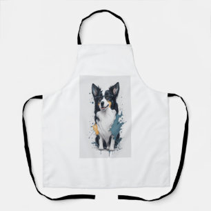 Delantal Un lindo collar de frontera para perros [RB#10011]