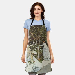 Delantal Un molino de viento en Zaandam Claude Monet