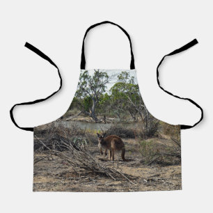 Delantal Un momento tranquilo: el canguro australiano en Bi