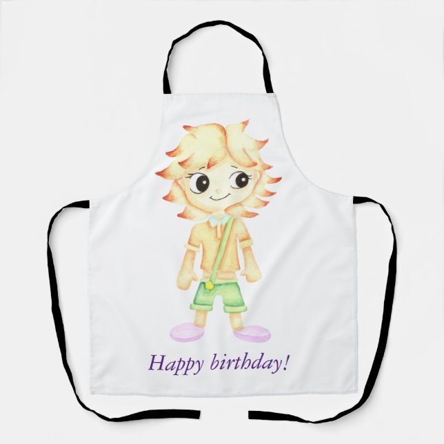 Delantal Un niño pequeño y gracioso (Anverso)