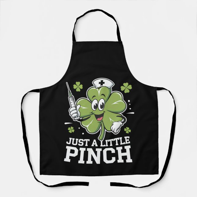 Delantal Un pequeño enfermero en el día de San Patricio (Anverso)