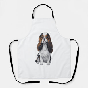 Delantal Un perro lindo King Charles Spaniel