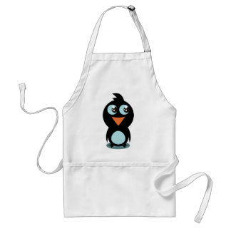 Delantal Un pingüino lindo en pie de hielo