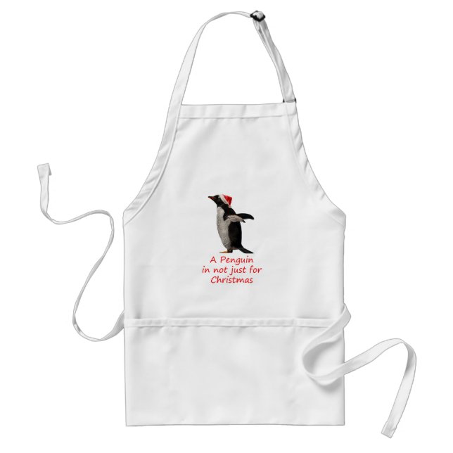 Delantal Un pingüino no es sólo para Navidades Apron (Frente)