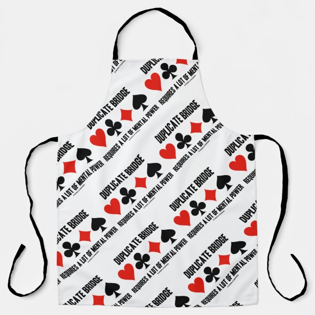 Delantal Un Puente Duplicado Requiere Mucho Poder Mental (Anverso)