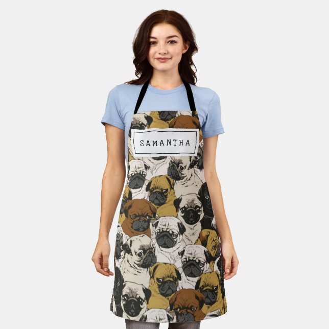 Delantal Un regalo lindo para el perro amante de los perros (Gastado)
