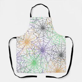 Delantal Un simple patrón web de araña de Halloween