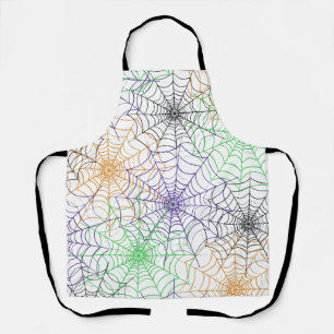 Delantal Un simple patrón web de araña de Halloween