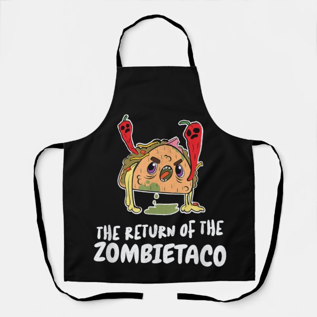 Delantal un taco zombie (Anverso)