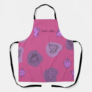 Delantal Un té raro moderno divertido 1 Apron