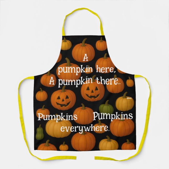 Delantal Una calabaza aquí (Anverso)