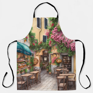Delantal Una escena callejera italiana Serie de diseño de e