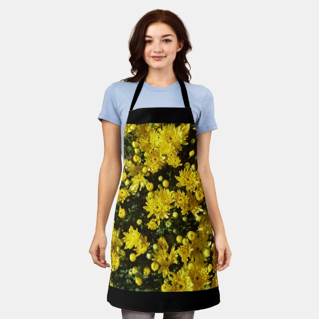 Delantal Una multitud de Mamáes amarillas (Gastado)