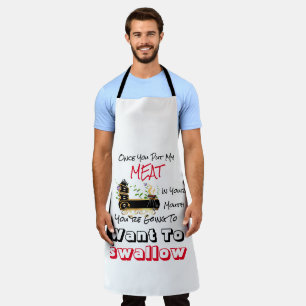 Delantal Una vez que pones mi carne en tu boca