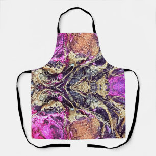 Delantal Unas cuerdas doradas abstractas y un tinte de corb