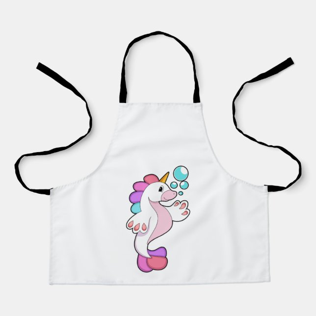 Delantal Unicornio con burbujas de agua.PNG (Anverso)