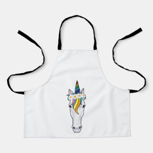 Delantal Unicornio con flores