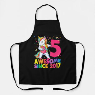 Delantal Unicornio de 5 años de edad Chica Unificado