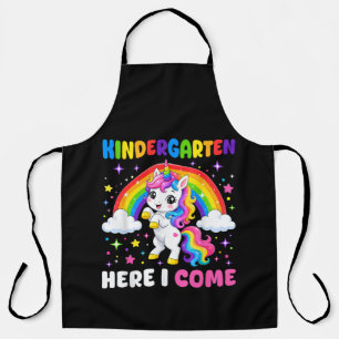 Delantal Unicornio de jardín de infantes aquí vengo De vuel