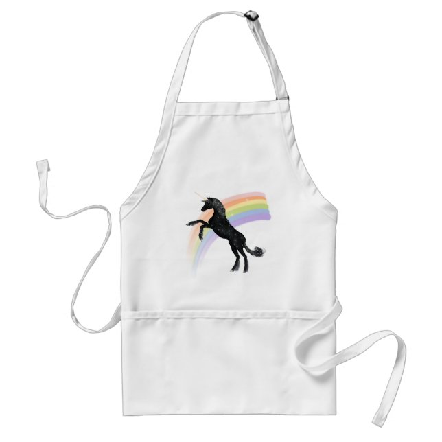 Delantal Unicornio del arco iris (Frente)