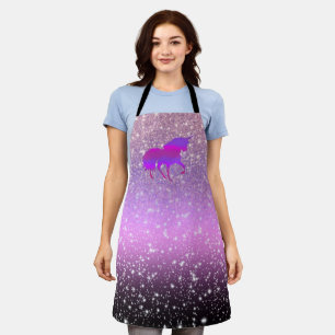 Delantal Unicornio en la ducha Sparkling Ombre