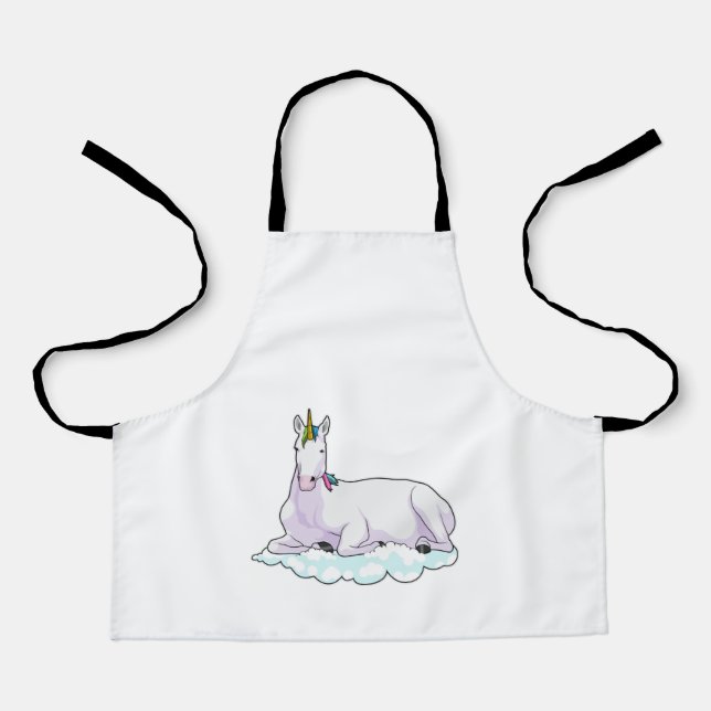 Delantal Unicornio en la nube (Anverso)