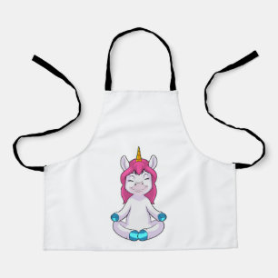 Delantal Unicornio en Meditate en Sentado
