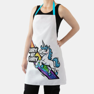 Delantal Unicornio Lo siento no lo siento