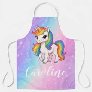 Delantal unicornio mágico colorido