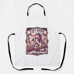 Delantal Unicornio Pequeño Cuerno Gran Sonido Diseño de Mer