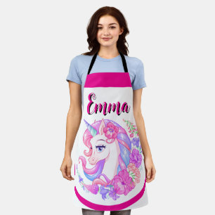 Delantal unicornio & personaliza tu nombre 