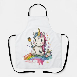 Delantal Unicornio Pintor Mágico (1)
