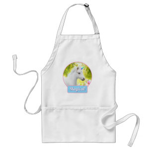 Delantal Unicornio Poni Blanco