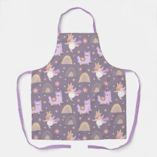Delantal Unicornios Y Llamas