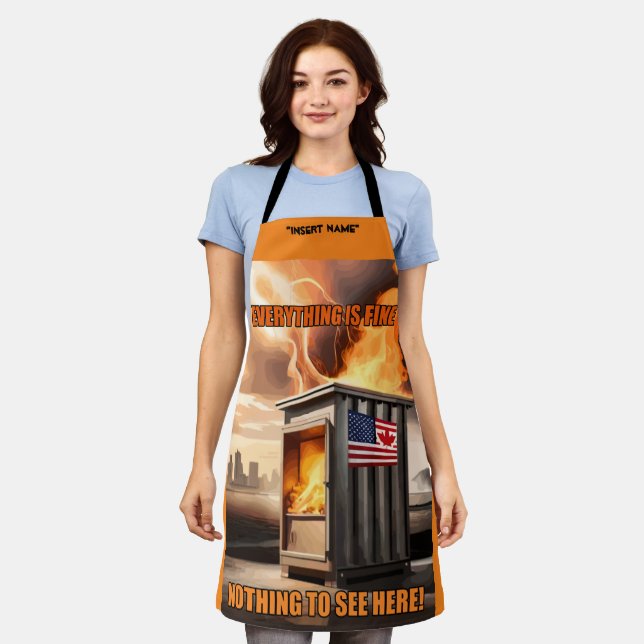 Delantal Unidad Norteamericana: Subiendo en el humo (Gastado)