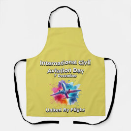 Delantal Unidos por el vuelo. Día Internacional de la Aviac