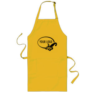 Delantal Uniforme Amarillo Largo con Bolsillos y L
