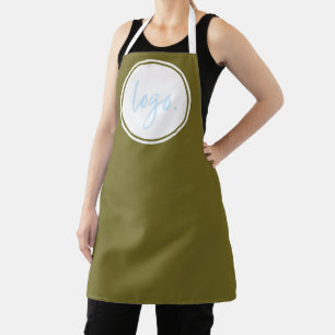 DELANTAL UNIFORME DE PERSONAL CON MARCA DE LOGO DE NEGOCIOS