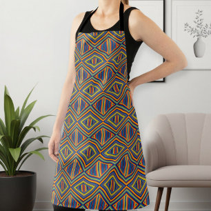 Delantal Unisex Long Apron with Unique Pattern