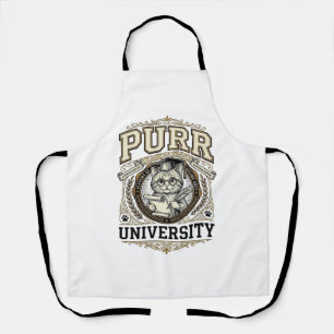 Delantal Universidad Maullido Gato Academia Universitaria F