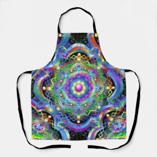 Delantal Universo Mandala Colores Psicodélicos