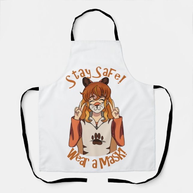 Delantal ¡Usa una máscara! (Anverso)