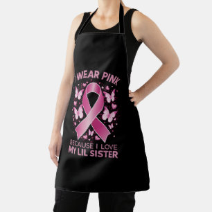 Delantal Uso Rosa Para Mi Hermana Lil Consciente Del Cáncer