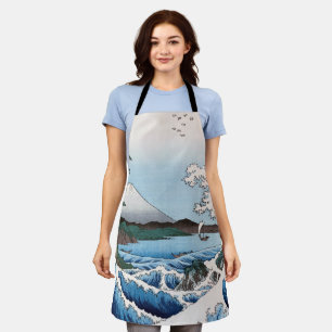 Delantal Utagawa Hiroshige - Mar frente a Satta, Provincia 