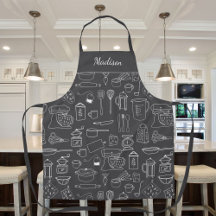 Utensilios de Cocina Modernos Vintage Dibujo Adora