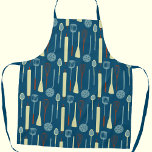 Delantal Utensilios de cocina retro<br><div class="desc">Utensilios y utensilios de cocina retro para su chef,  cocinero,  panadero o experto en parrilladas favorito. Arte original de Nic Squirrell.</div>