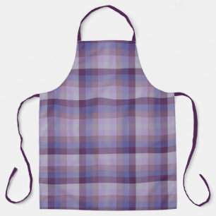 Delantal Uva Lavanda Magenta Azul Púrpura Cuadros      