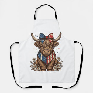 Delantal Vaca Altura Patriótica Vintage
